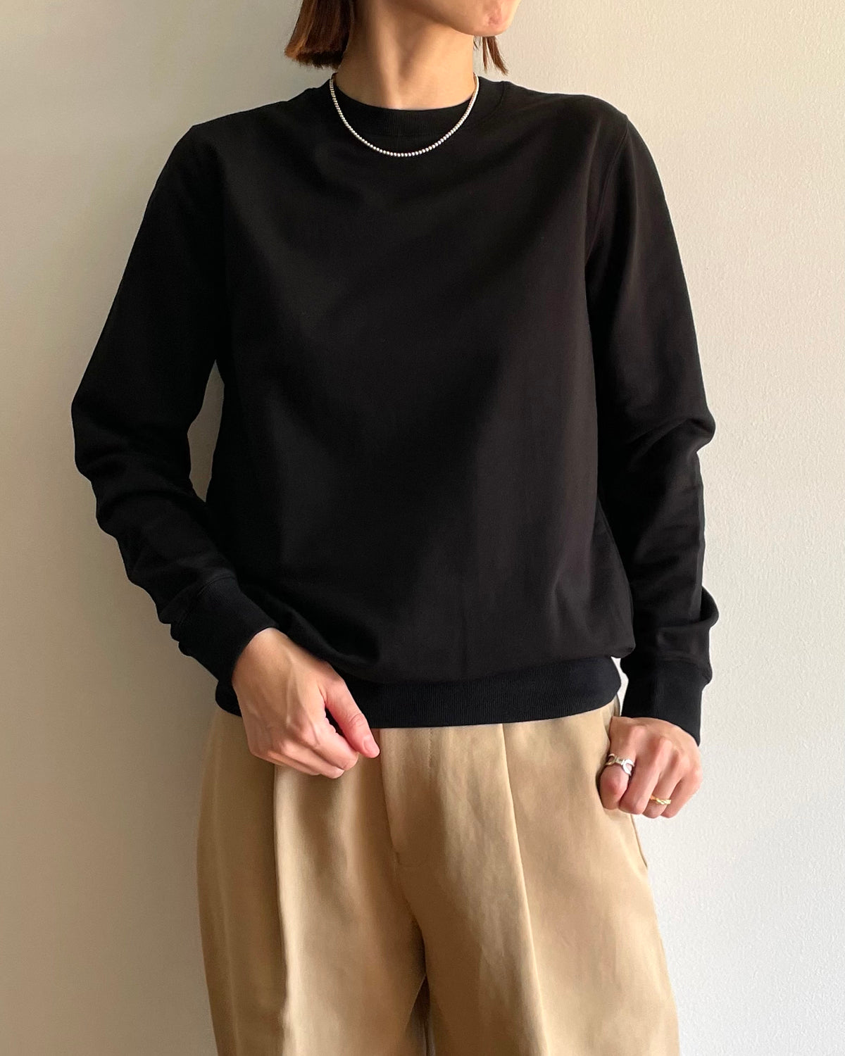 スビンギザコットン クルーネック スウェット SL7S-T422