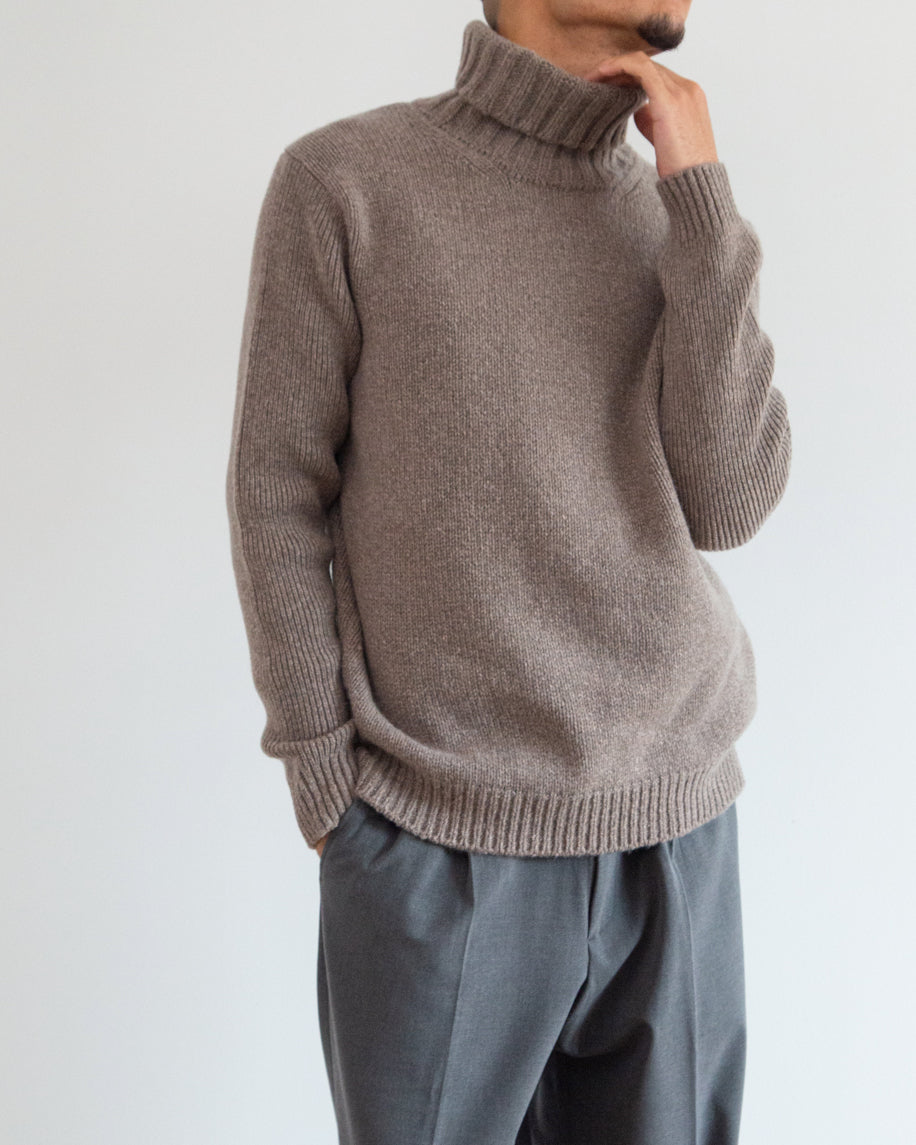 3G&5G ジーロンラム×カシミヤ タートルネック SL3W-042-W10 (ブラック