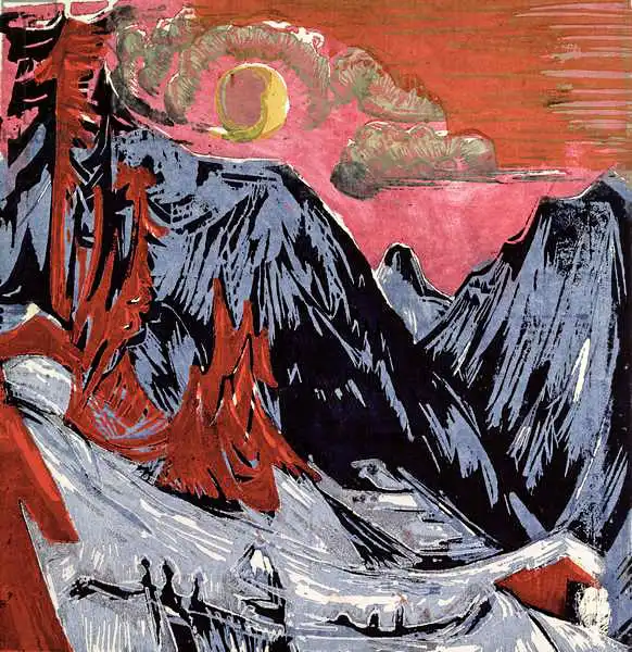 Ernst Ludwig Kirchner: Mountains in Winter | Landscapes