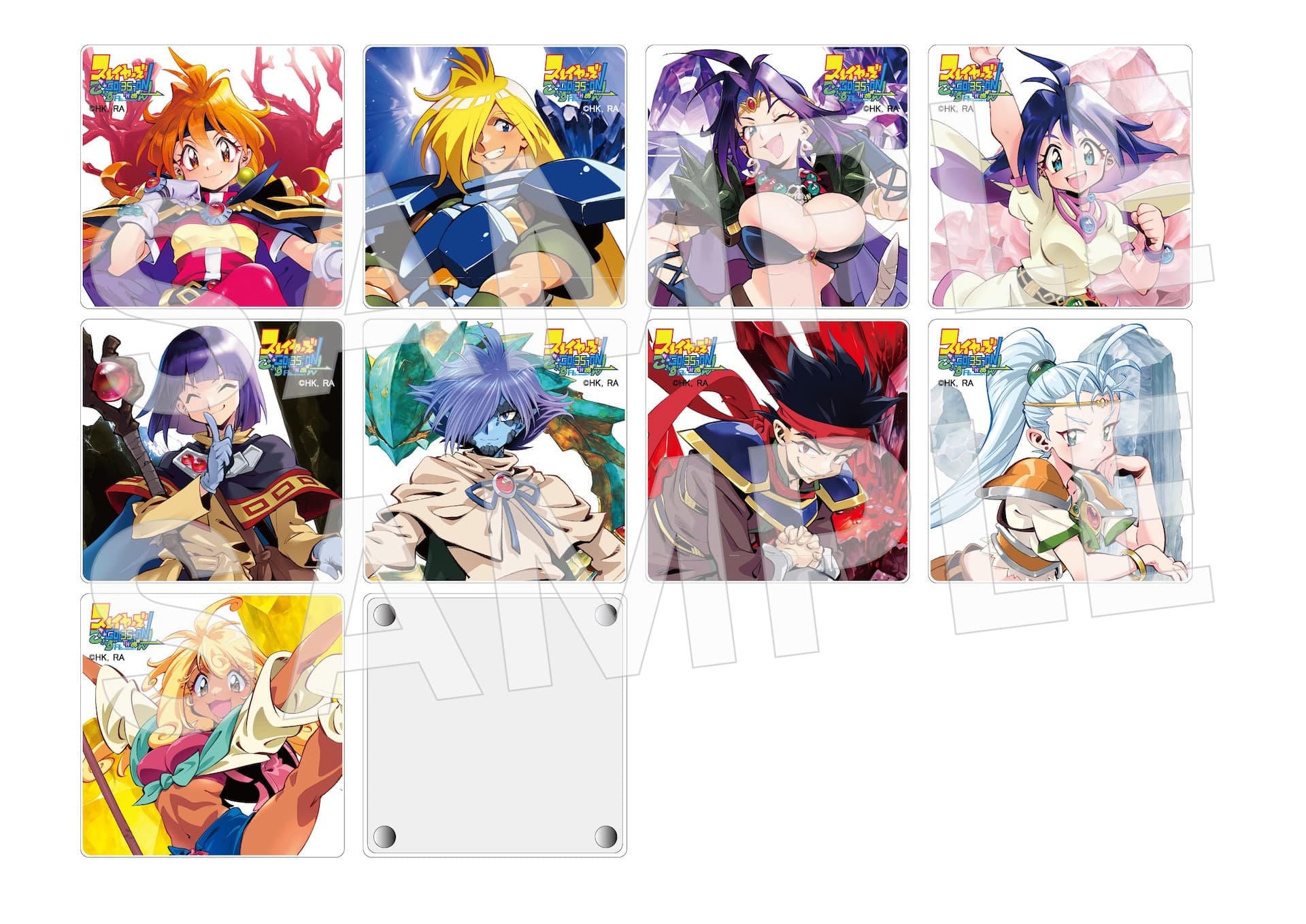スレイヤーズ展 ごぅずおん BIG缶バッジ 9種 コンプセット 1BOX 原作35