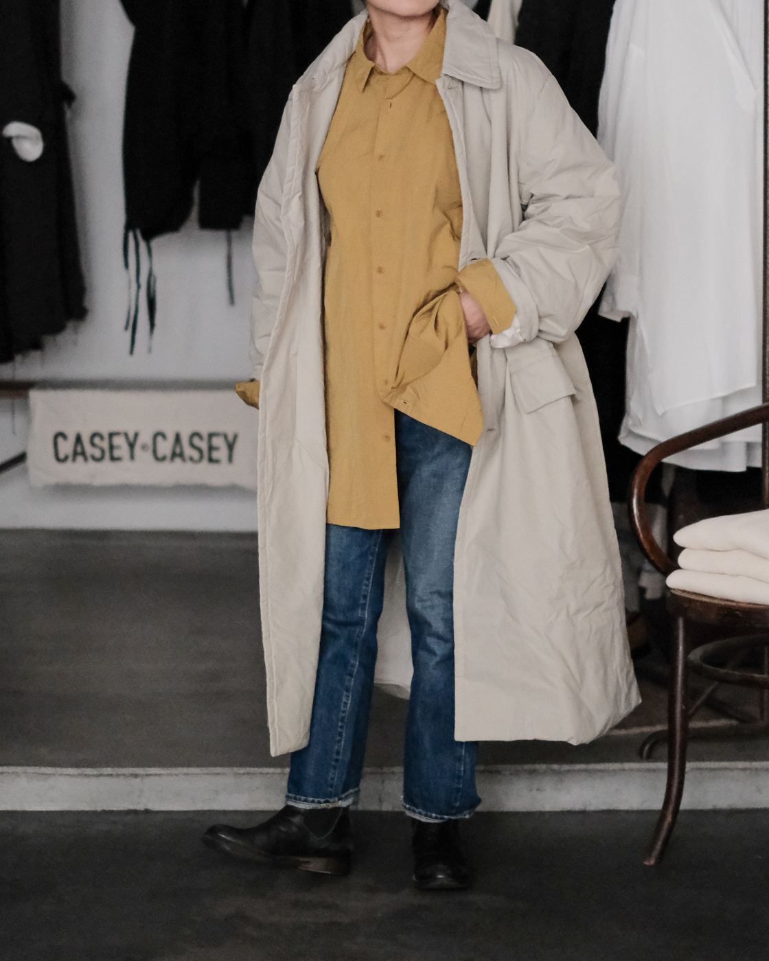 MILU COAT (H Wax) col.Clay - Sleepy PEOPLE | スリーピーピープル