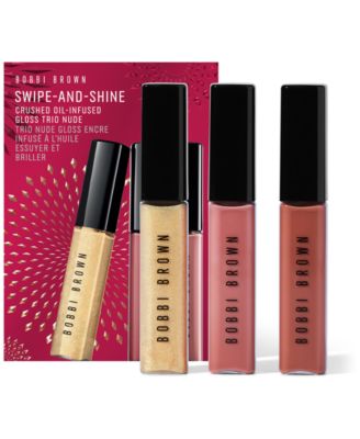 Bobbi Brown 3-Pc. Swipe-And-Shine Crushed Oil-Infused Lip Gloss