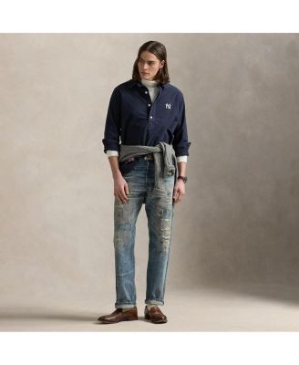 Polo Ralph Lauren Men's and Women's Navy Yankees Oxford Shirt - Macy's