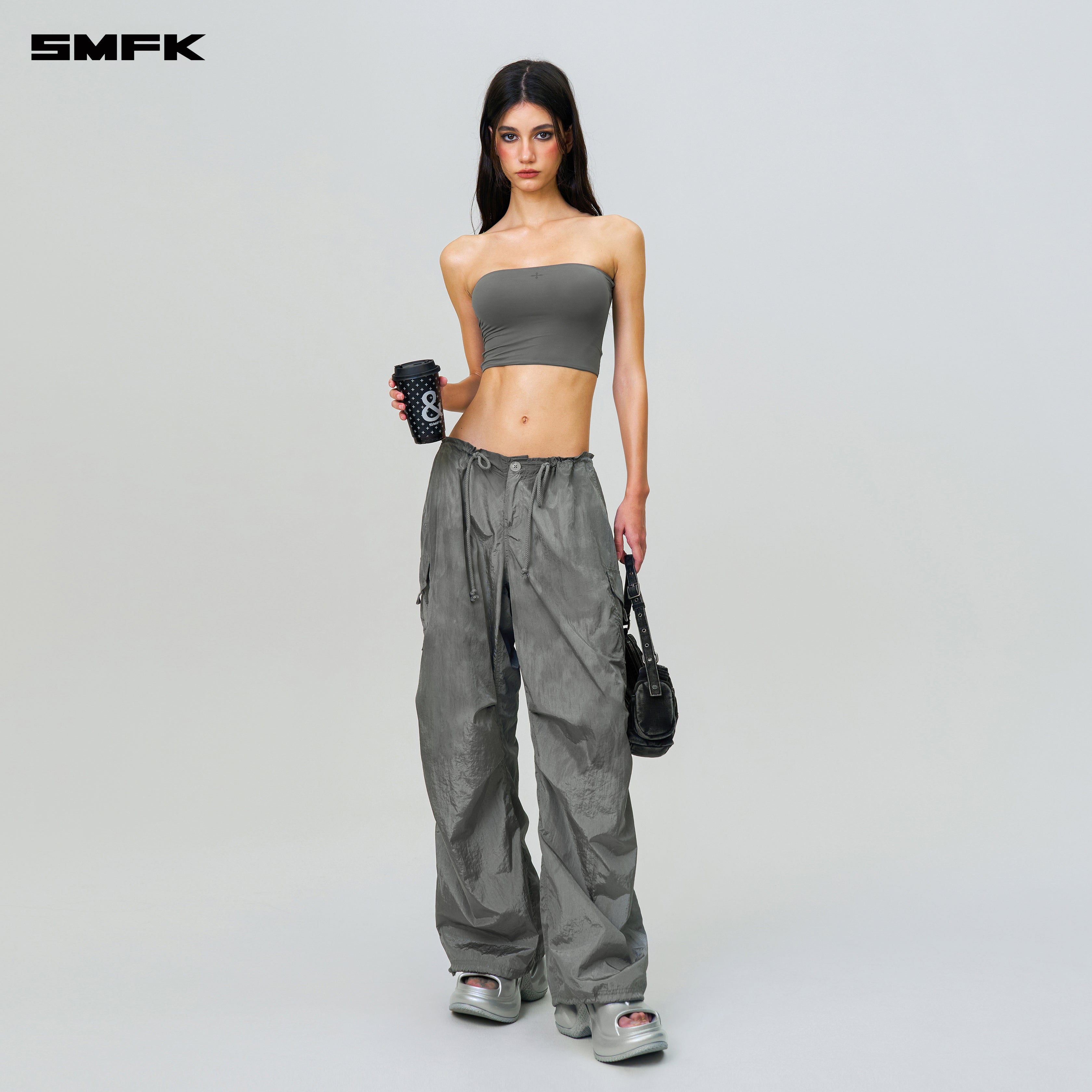 Compass Hug Skin Tube Top Dark Gray – SMFK Official