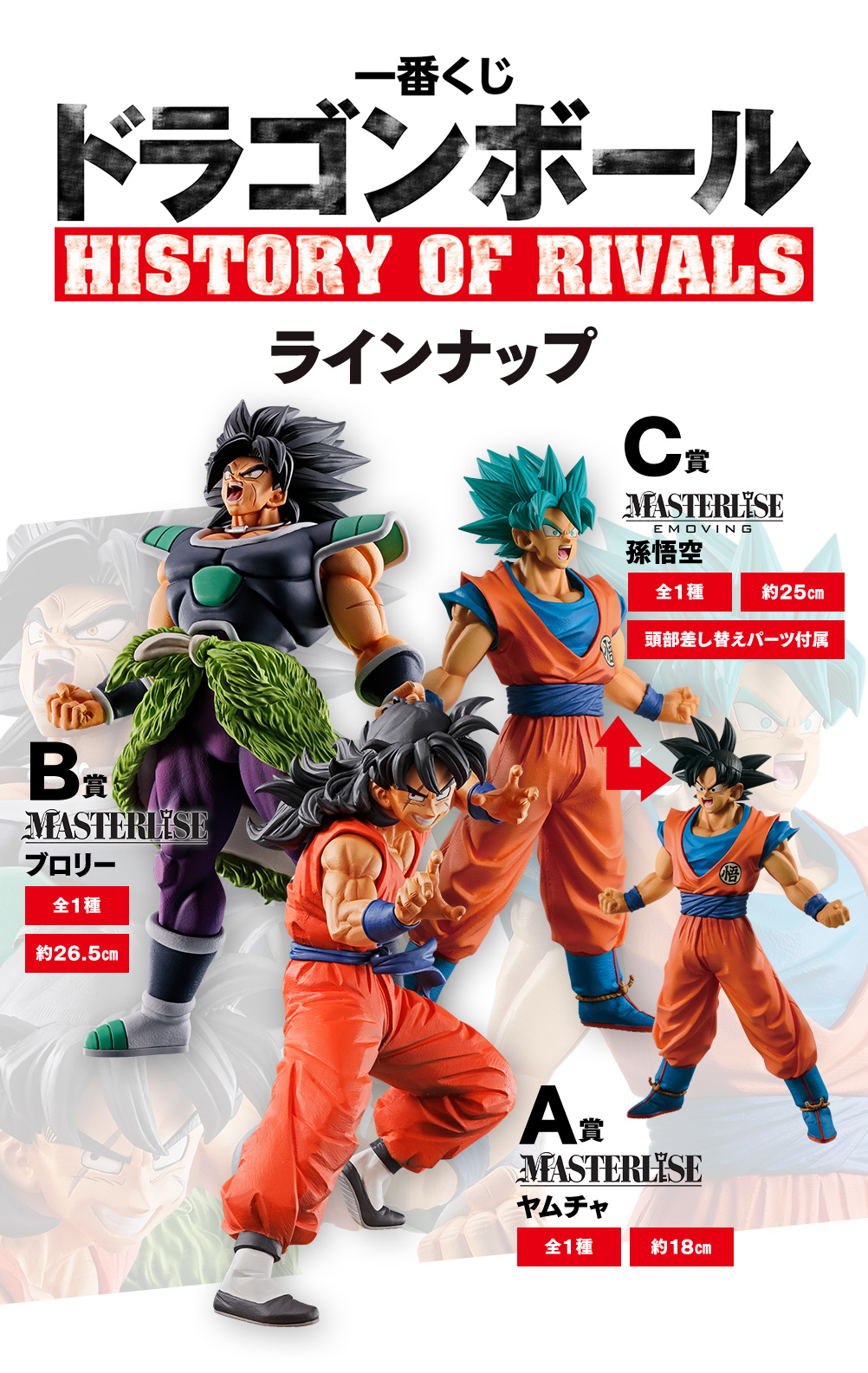 一番くじ ドラゴンボール HISTORY OF RIVALS｜一番くじ倶楽部｜BANDAI