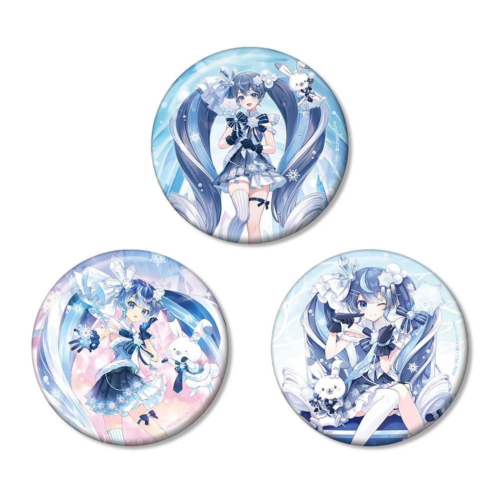 グッズ]SNOW MIKU 2025 雪ミク Art by tokki / KEI / つなこ 100mm缶