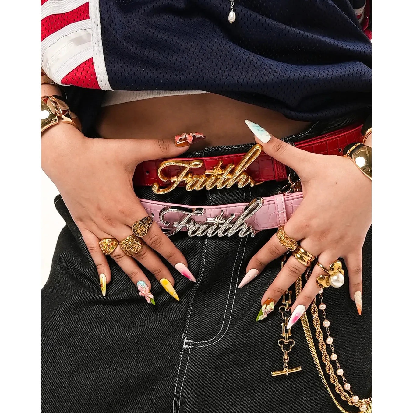 Faith By Luis Red Crocodile Belt – Sneak Peek Luxury