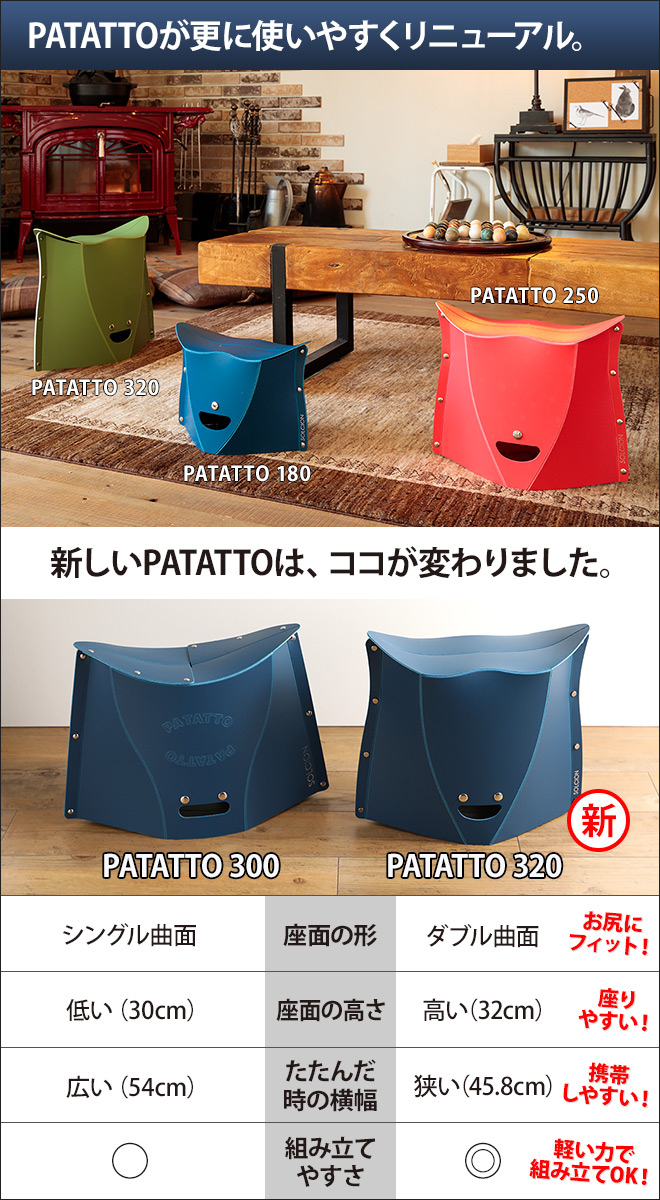 折りたたみチェア PATATTO 320 2個セット | セレクトショップ・AQUA