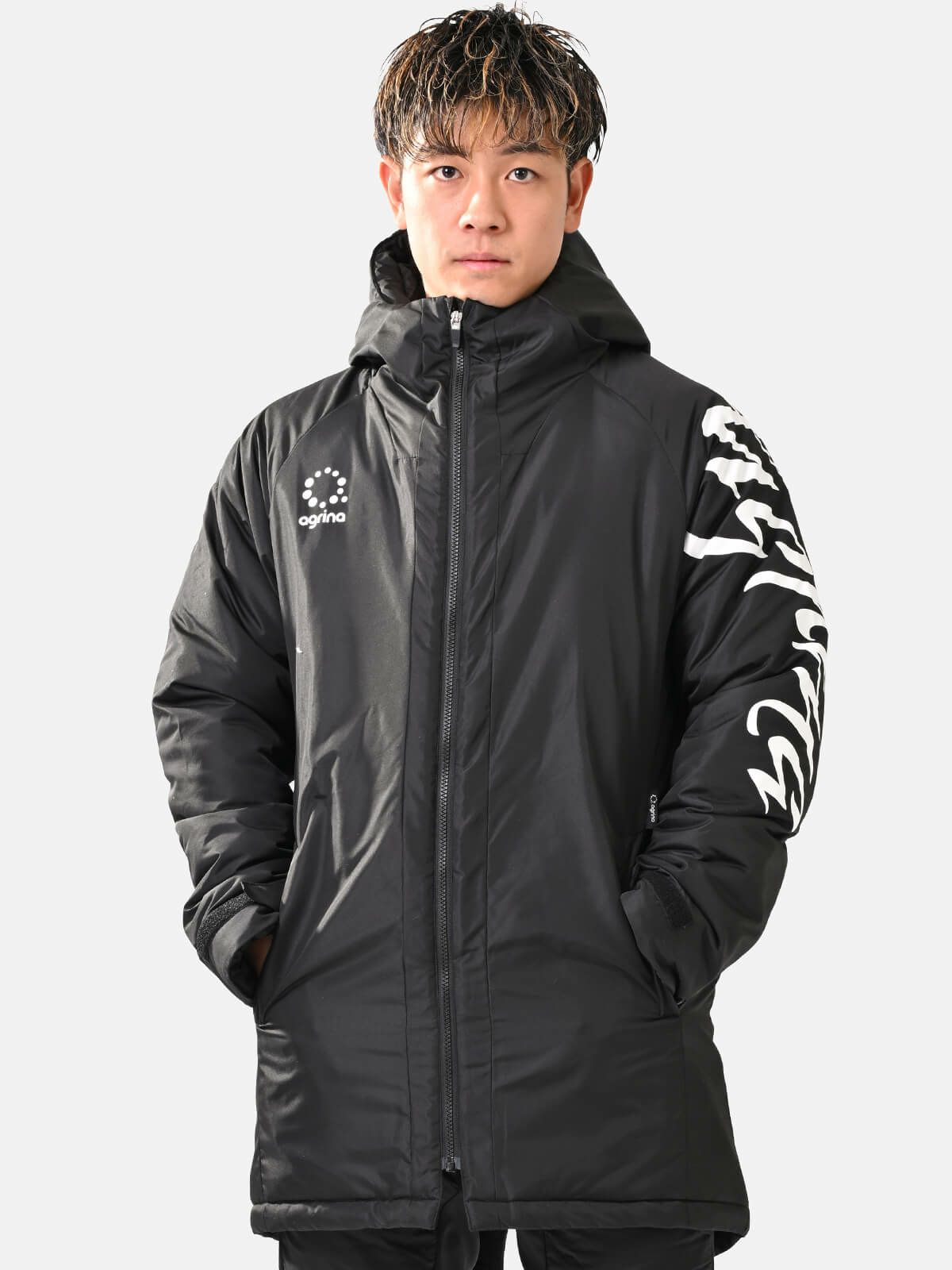 セグンドインテシオン中綿ハーフコート ag-0515 Black