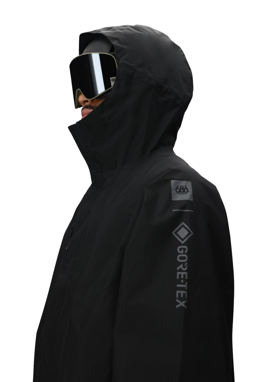 686 ロクハチロク MENS GORE-TEX CORE SHELL JACKET BLACK 25-26