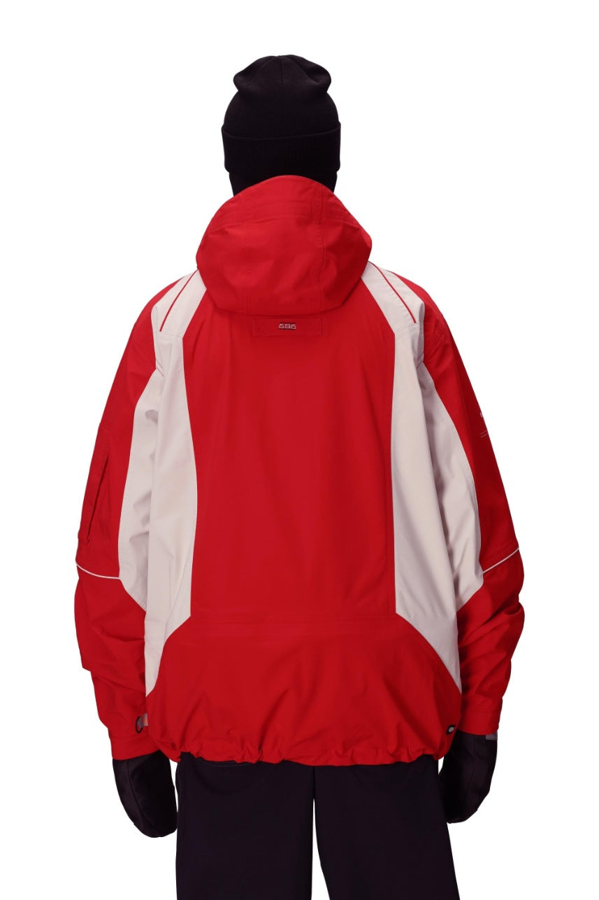 686 ロクハチロク MENS 2002 X3 SHELL JACKET TRUE RED COLORBLOCK 25