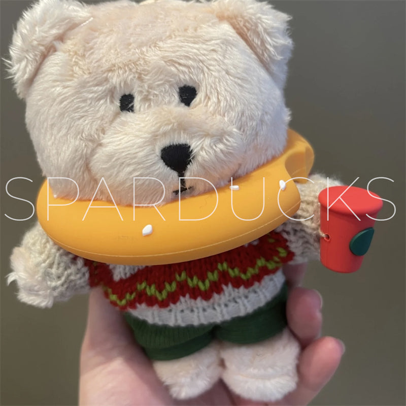 China X'mas Plush Bear Ornament Keychian – SPARDUCKS