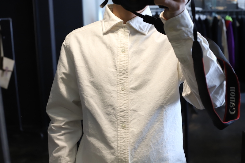 BRITISH OFFICERS WHITE SHIRT [ Nigel Cabourn ] - spares
