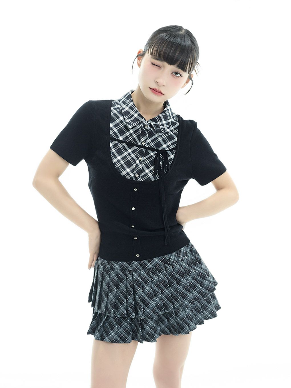 BUBBLES】スクールガーリーリボントップス | sparkling mall online store