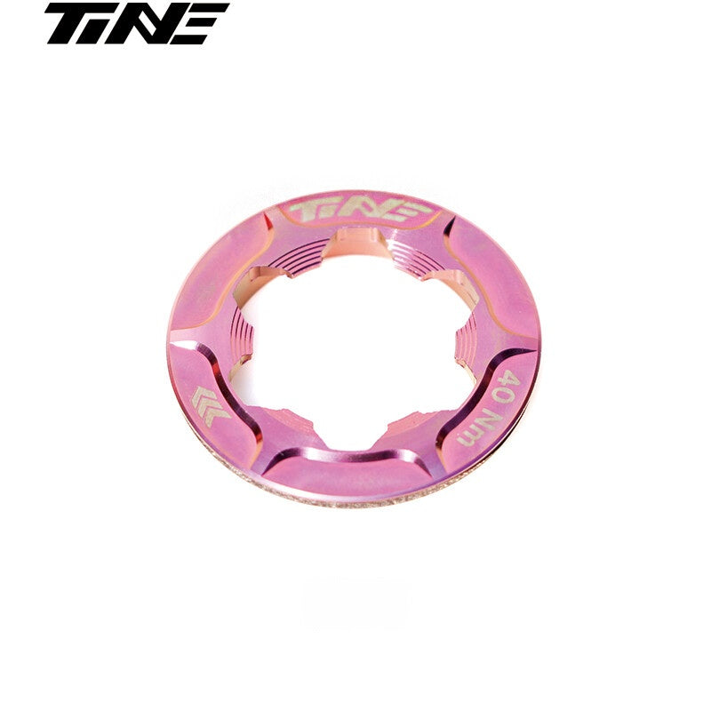 Titanium CNC Center Lock Rotor Lockring | Compatible with Shimano CLX