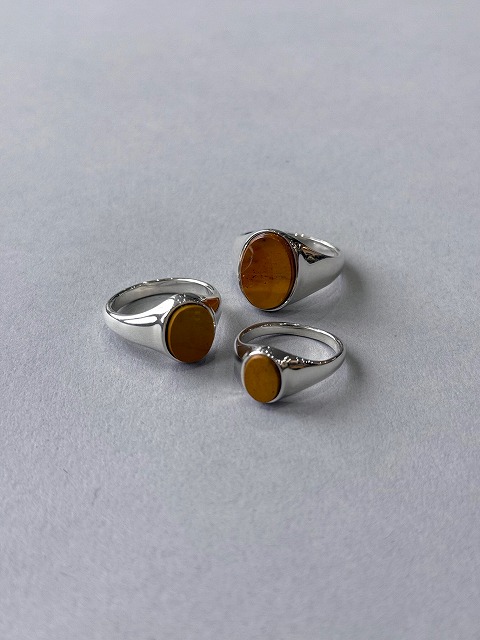 Garden of eden【ガーデン オブ エデン】Oval signet ring / Yellow