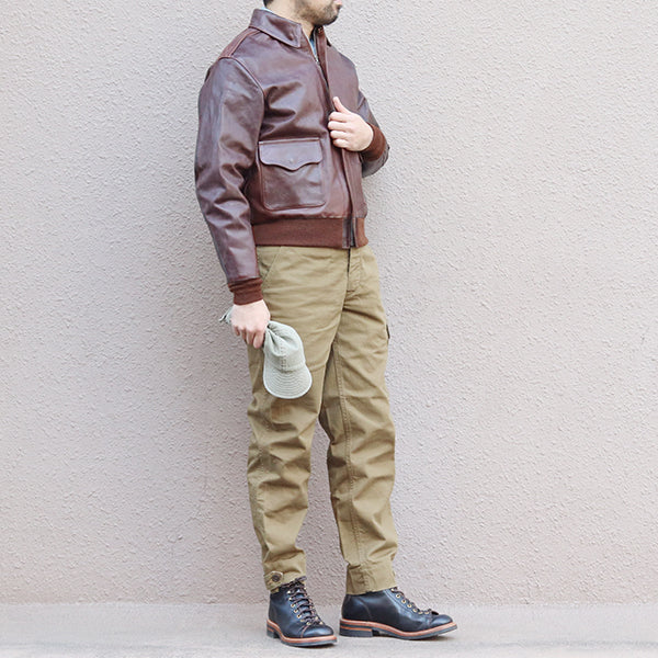TYPE A-2 / EASTMAN MODEL / HORSEHIDE / SEAL BROWN / MADE IN UK