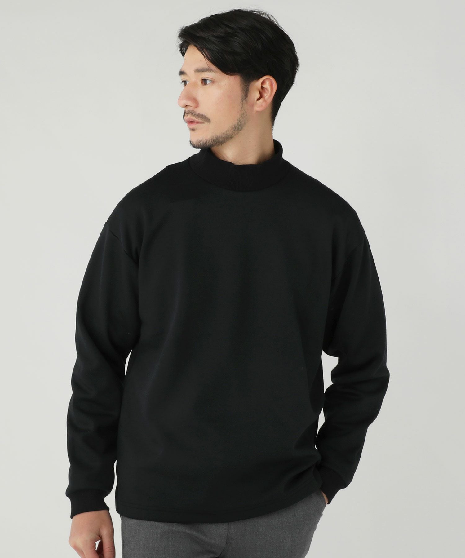 日本製ライトダンボールモックネックスウェット | 【公式】SPU スプ