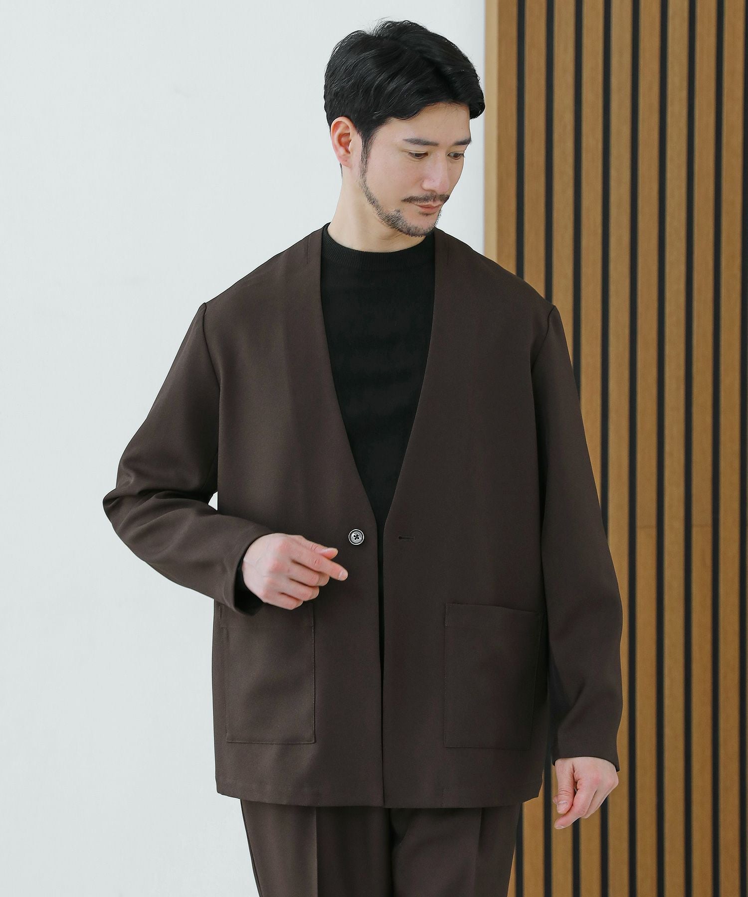 セットアップ3点セット】ノーカラー/ダブル/シングルテーラード