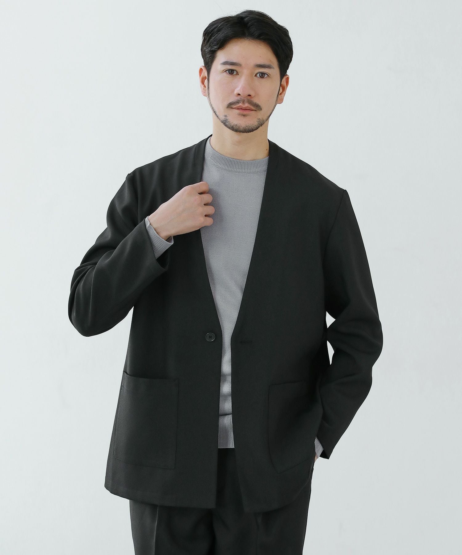 セットアップ3点セット】ノーカラー/ダブル/シングルテーラード