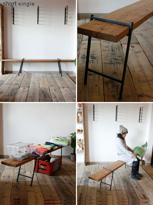 送料無料≪鉄脚≫【フラットアイアンレッグ/ショート/シングル・ダブル