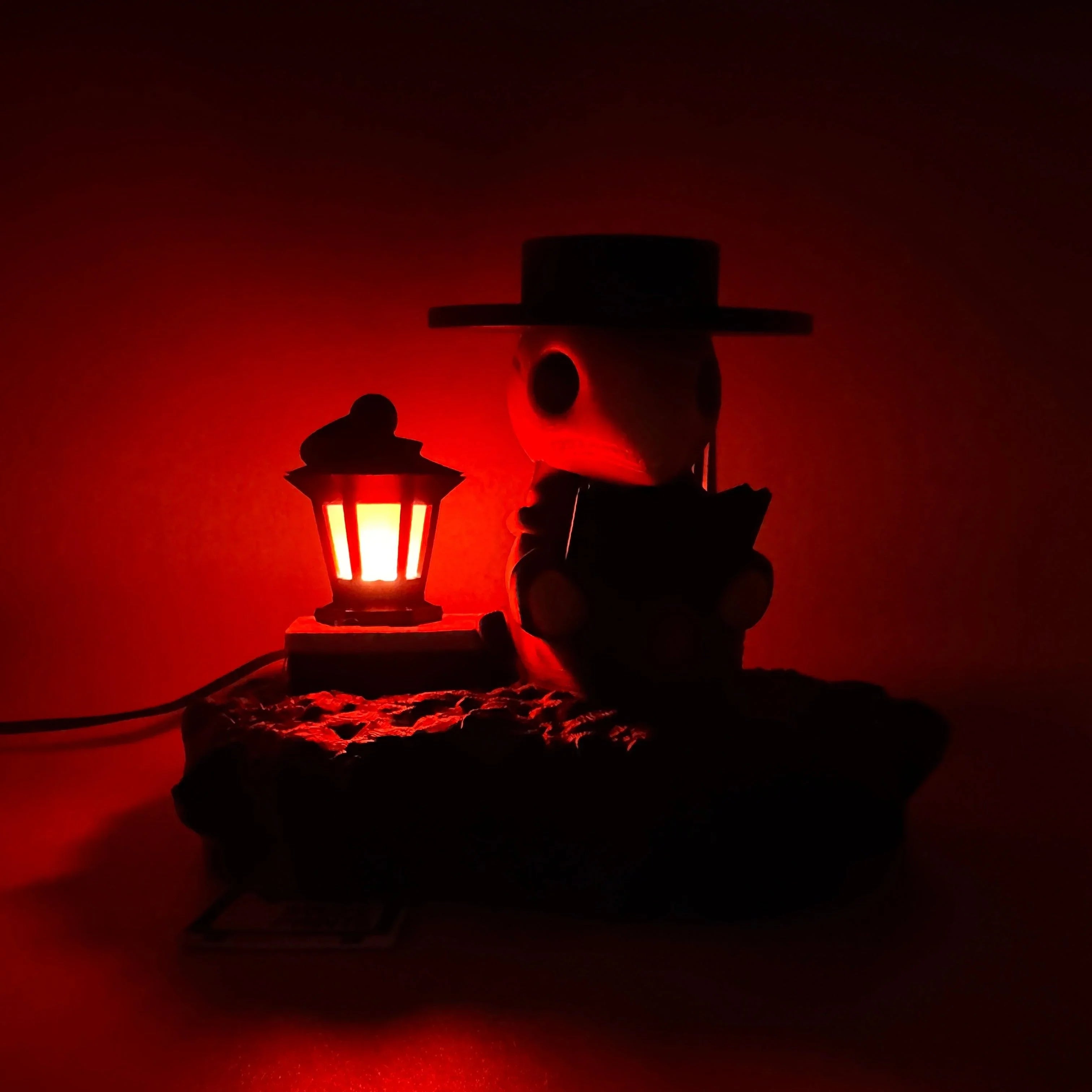 Plague Doctor | Night Light | Lamp | Customizable | 3D Printed