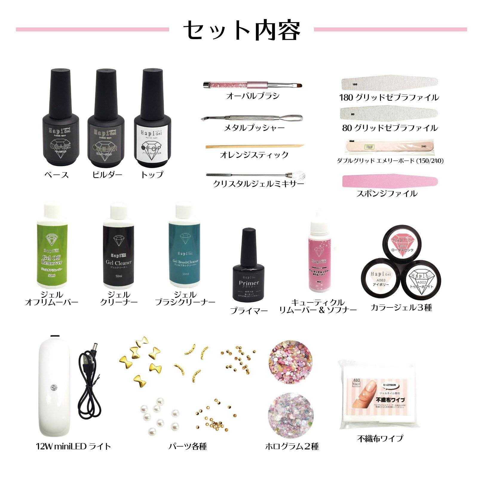 相談付！セルフネイルスターターキット☆ジェルネイルセット