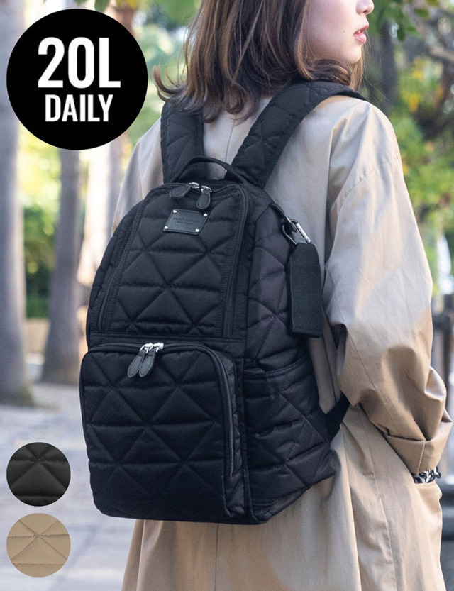 マザーズリュック ベビーカーフック付き (20L) 【DAILY】キルティング