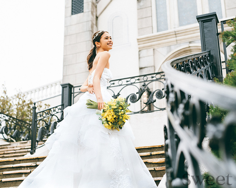 sweet花嫁診断】vol.4はミモザ花嫁♡“ハッピーオーラを纏う”みんなが