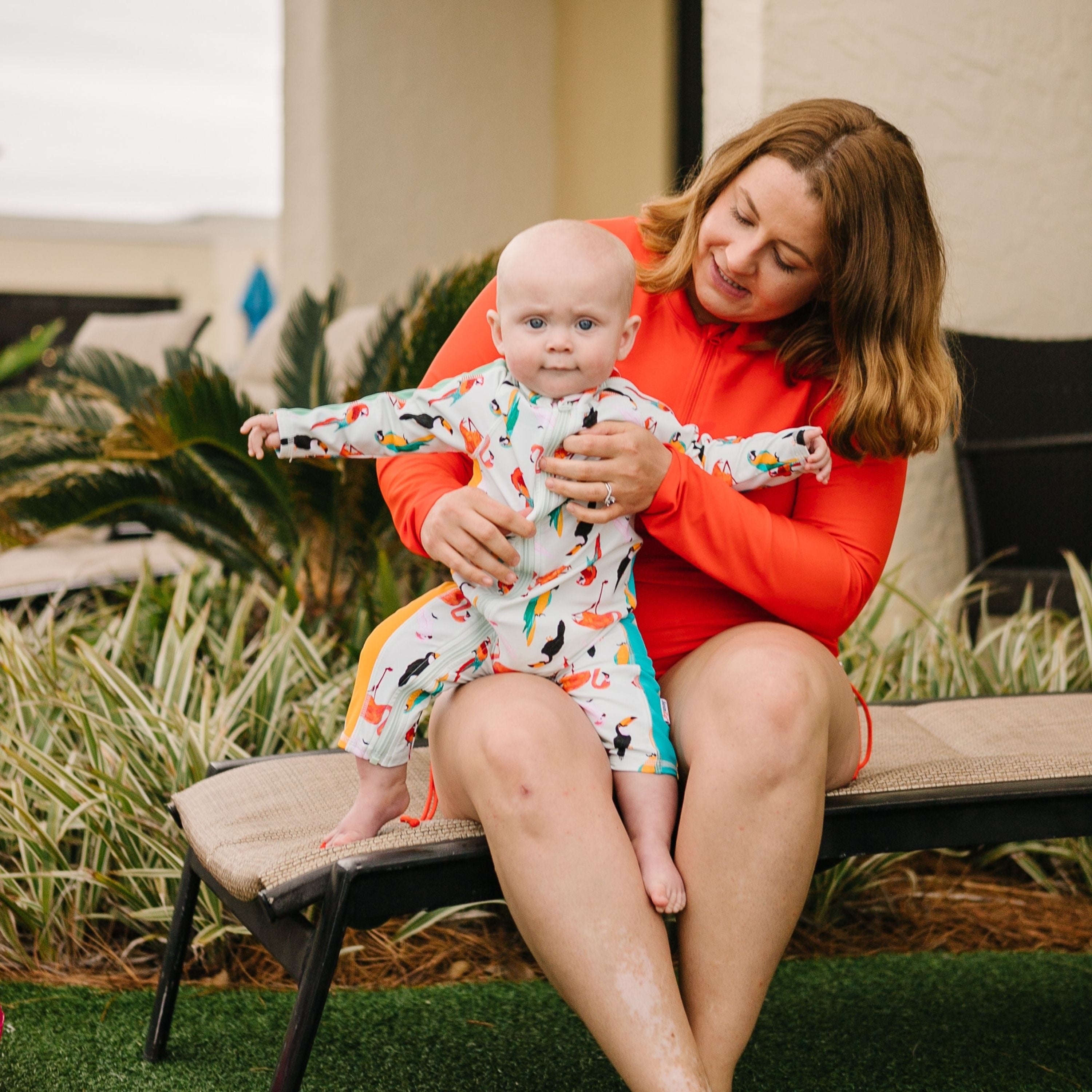 Sunsuit - Long Sleeve Romper Swimsuit | 