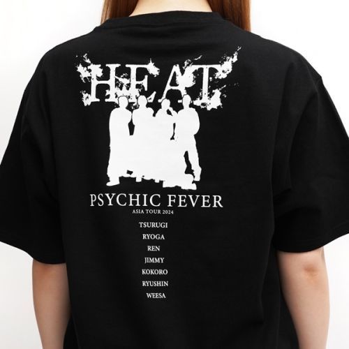 CDJapan : PSYCHIC FEVER HEAT Tour Photo T-Shirt /BLACK (Size M