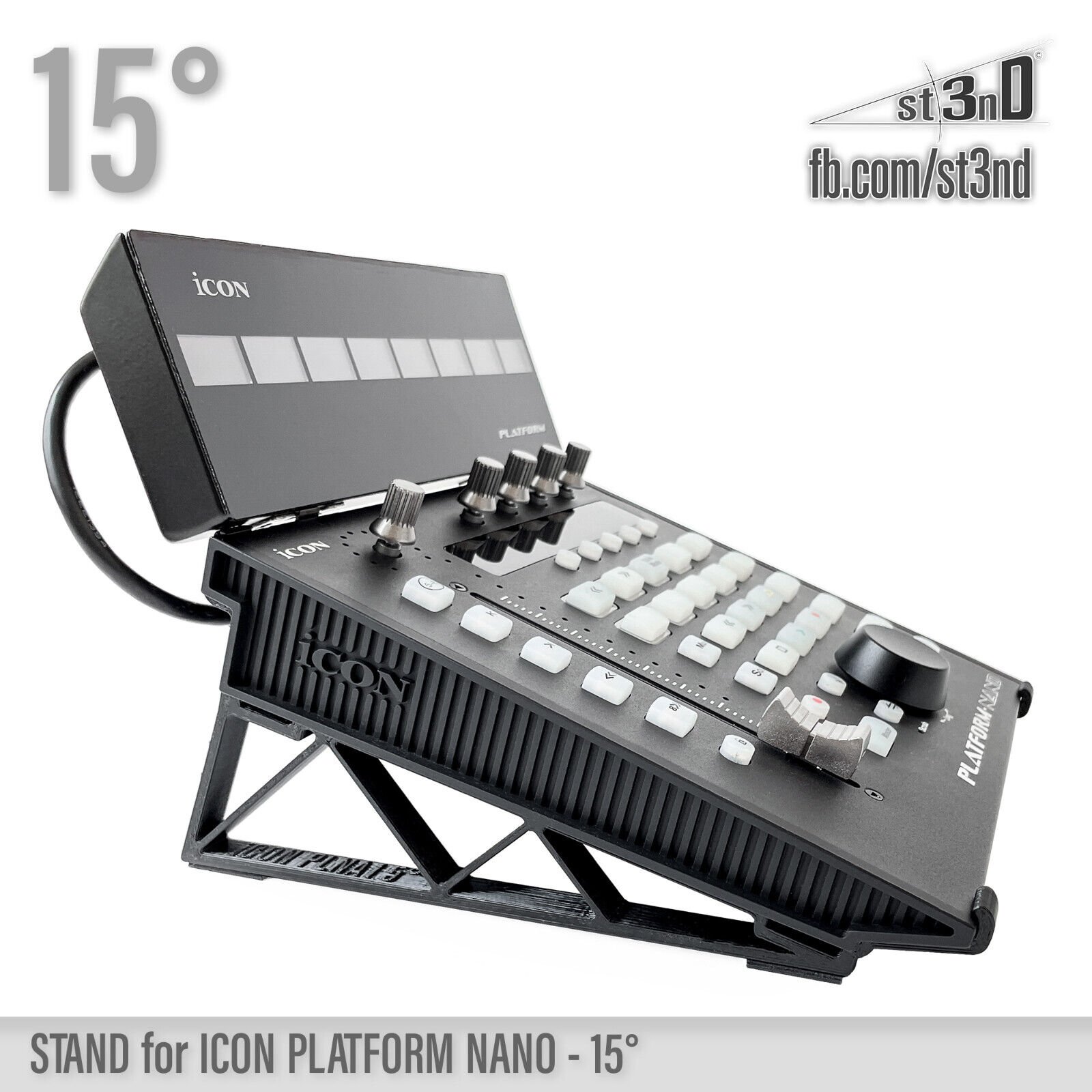 STAND for iCON PLATFORM NANO - 15° - Synth Stand + Dust Cover for