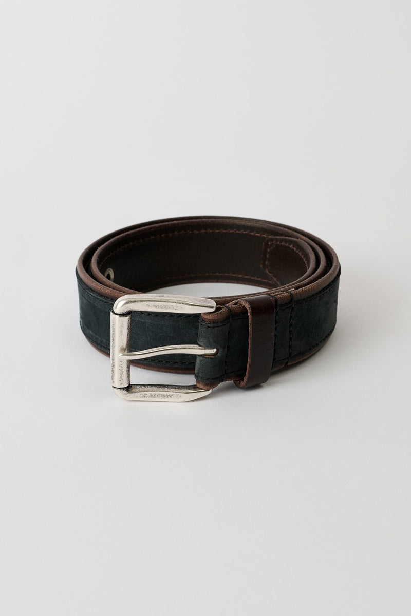 OUR LEGACY | VERGE BELT / DARK NAVY VELVETEEN NUBUCK ヌバック