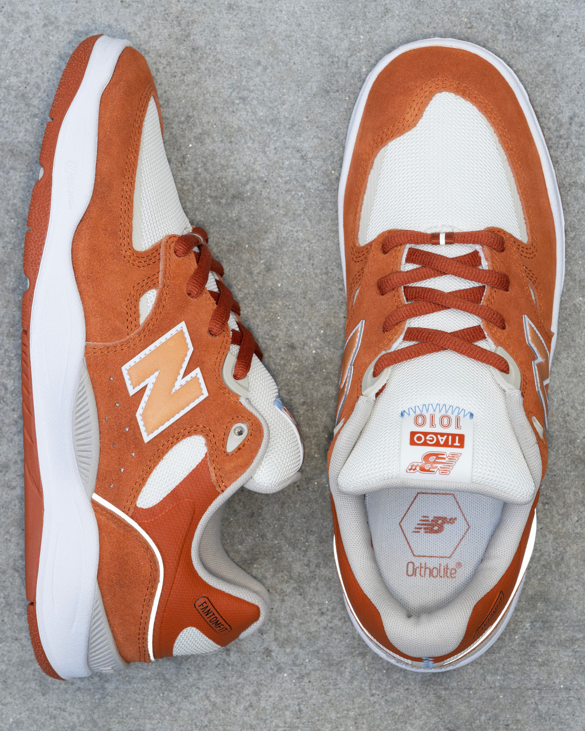 NEW BALANCE NUMERIC 1010 RD TIAGO LEMOS RUST OXIDE BROWN/WHITE/SEA SAL