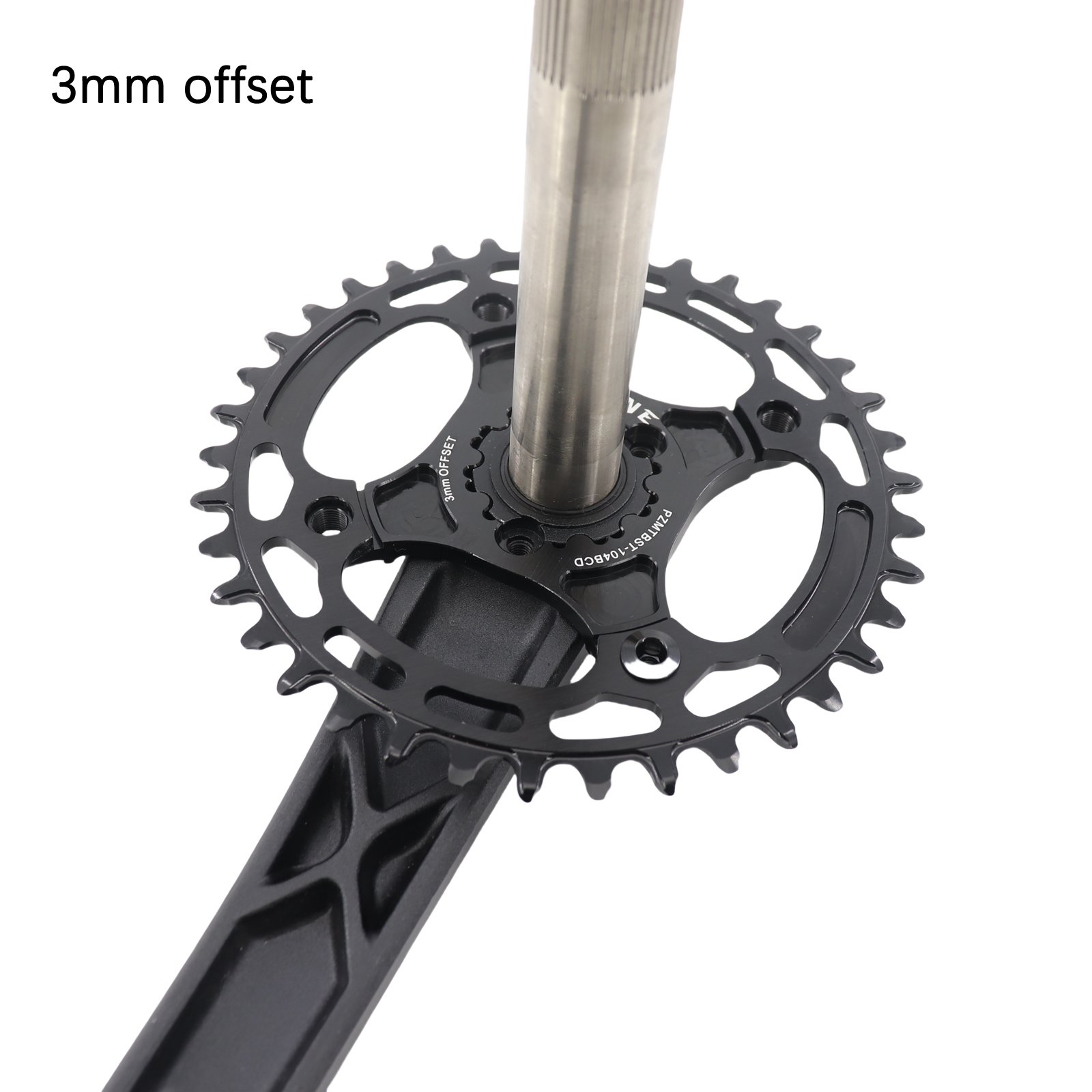 Stone チェーンリングアダプタースパイダー 3mmオフセット GXPから104