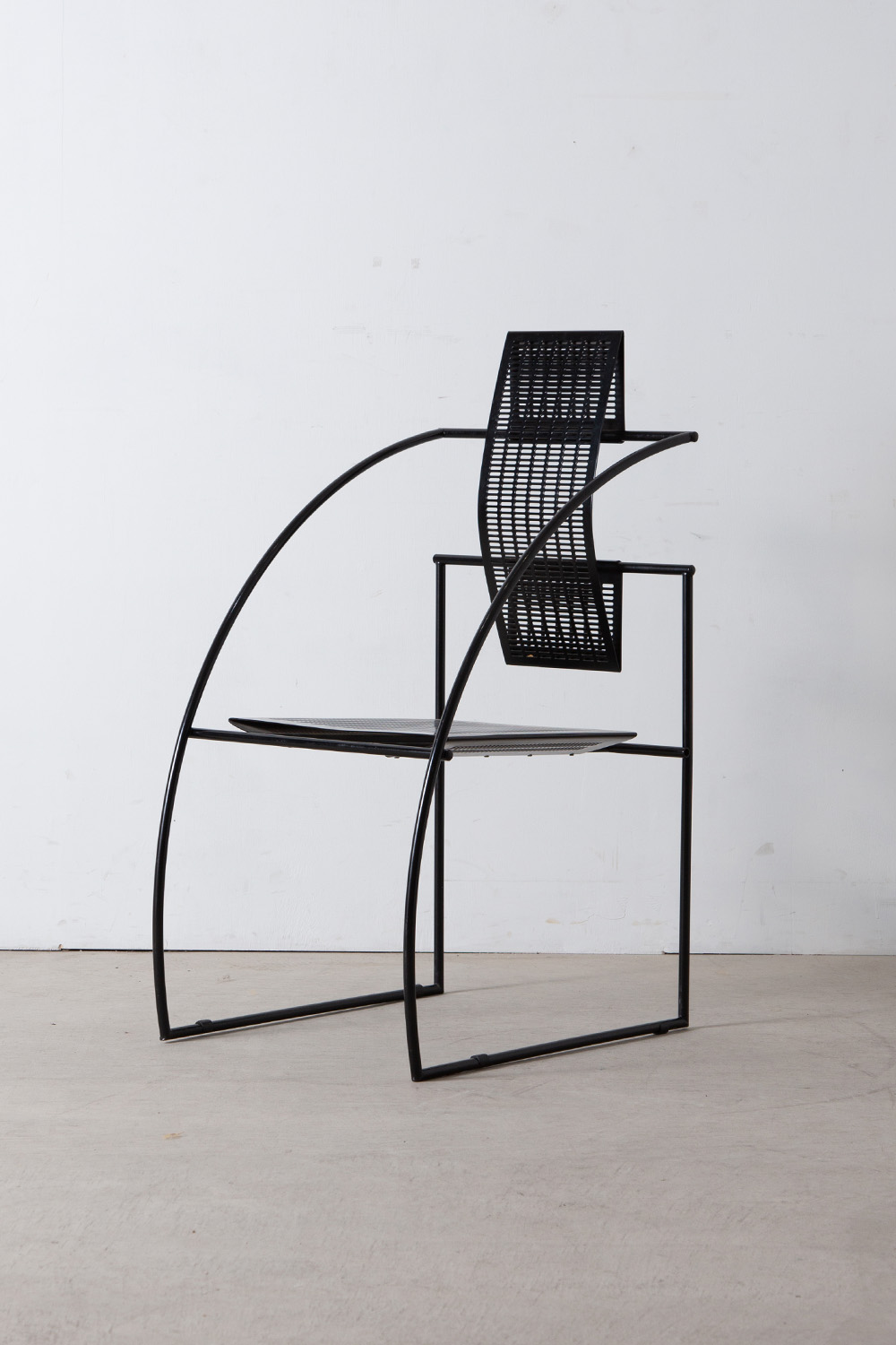 stoop | “QUINTA” Chair by Mario Botta for Alias in Steel