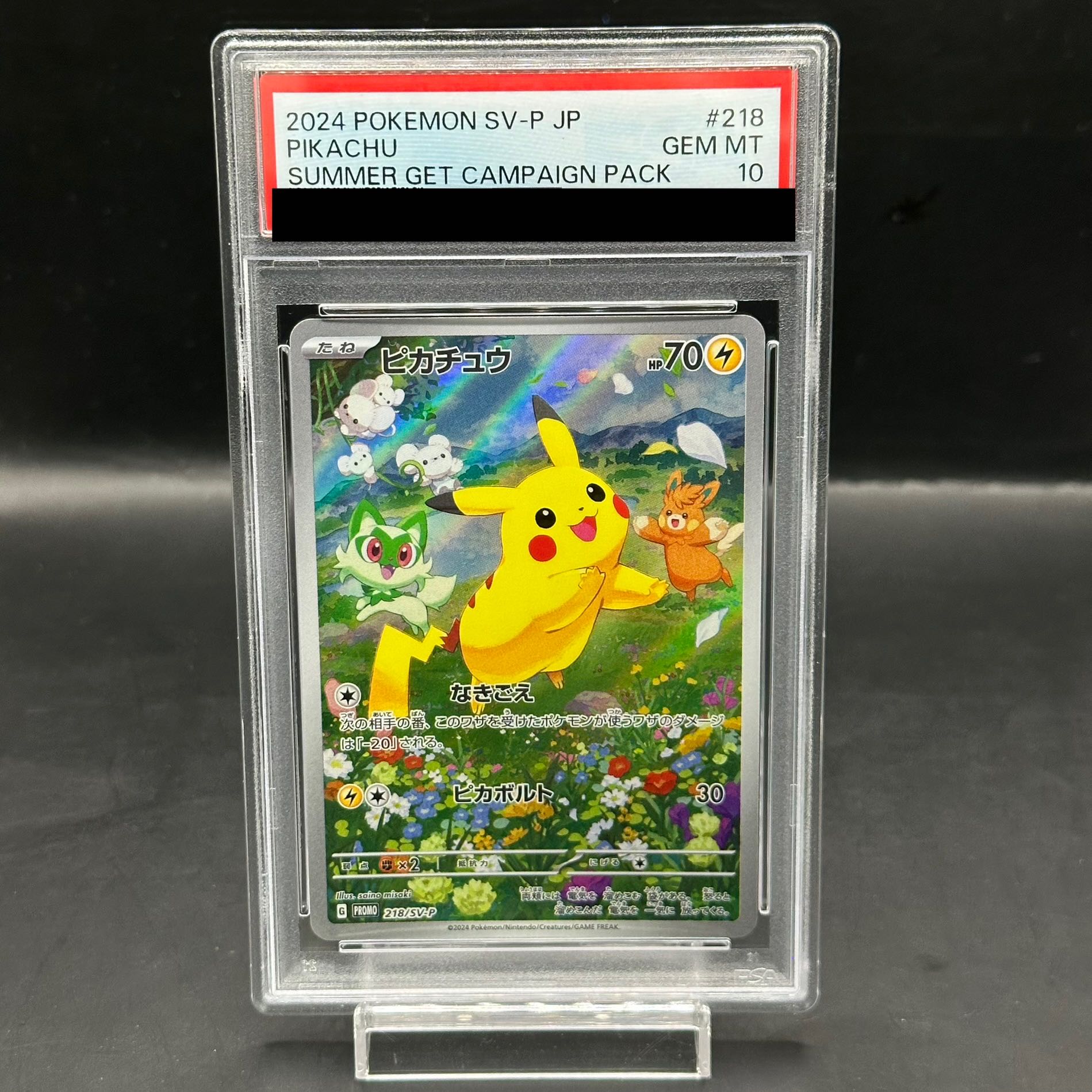 ポケモン愛好家 ピカチュウ AR PSA10 ピカチュウ ar psa10 ピカチュウ