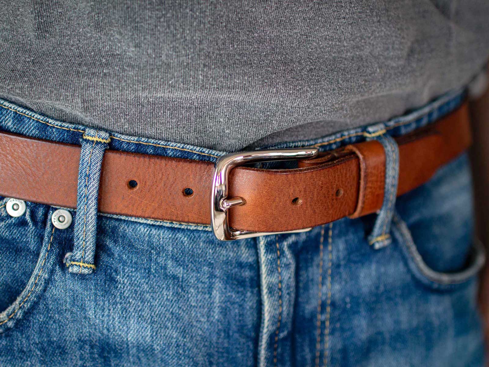 イタリア製バックル】シルバー 3cm幅ベルト（ミッスーリ） |analogico