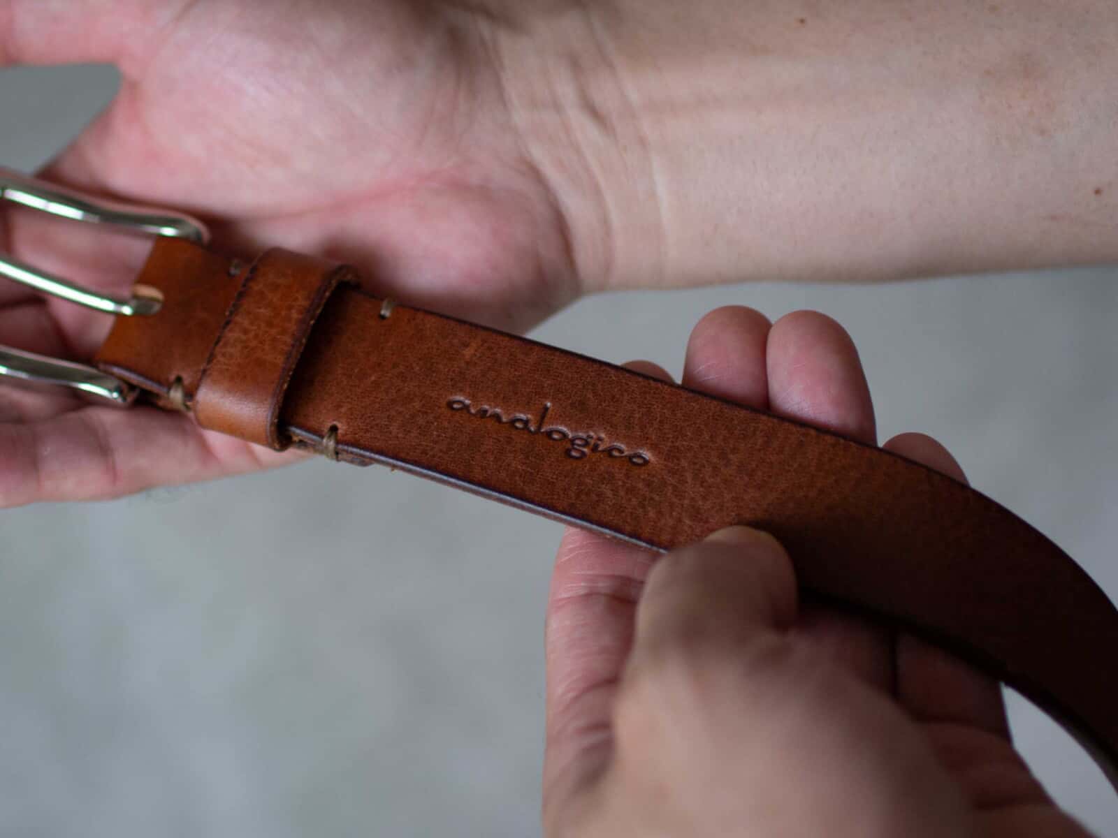 イタリア製バックル】シルバー 3cm幅ベルト（ミッスーリ） |analogico