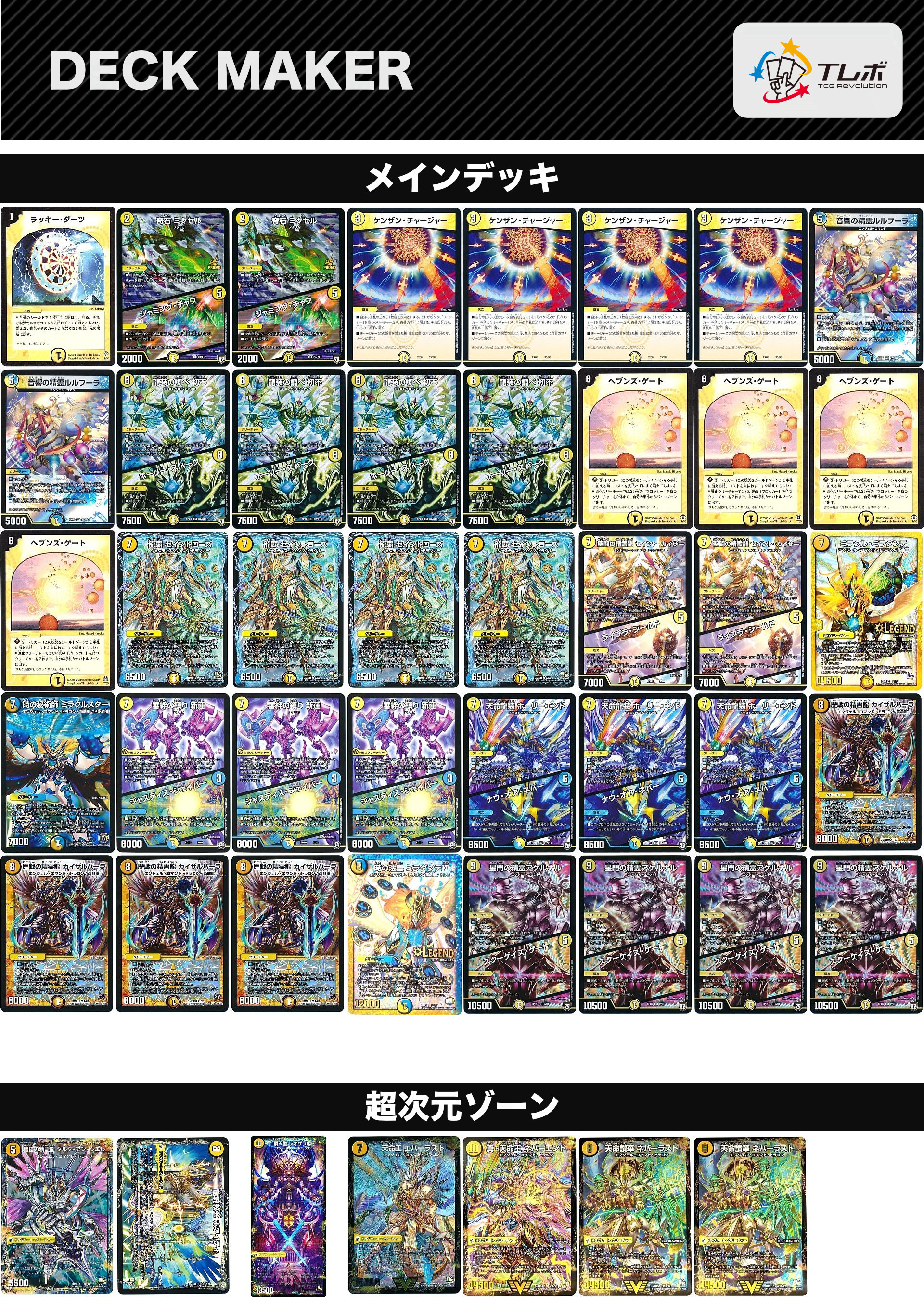 青白天門 デッキ販売 スリーブ、調整パーツ付き 青白天門デッキ 調整