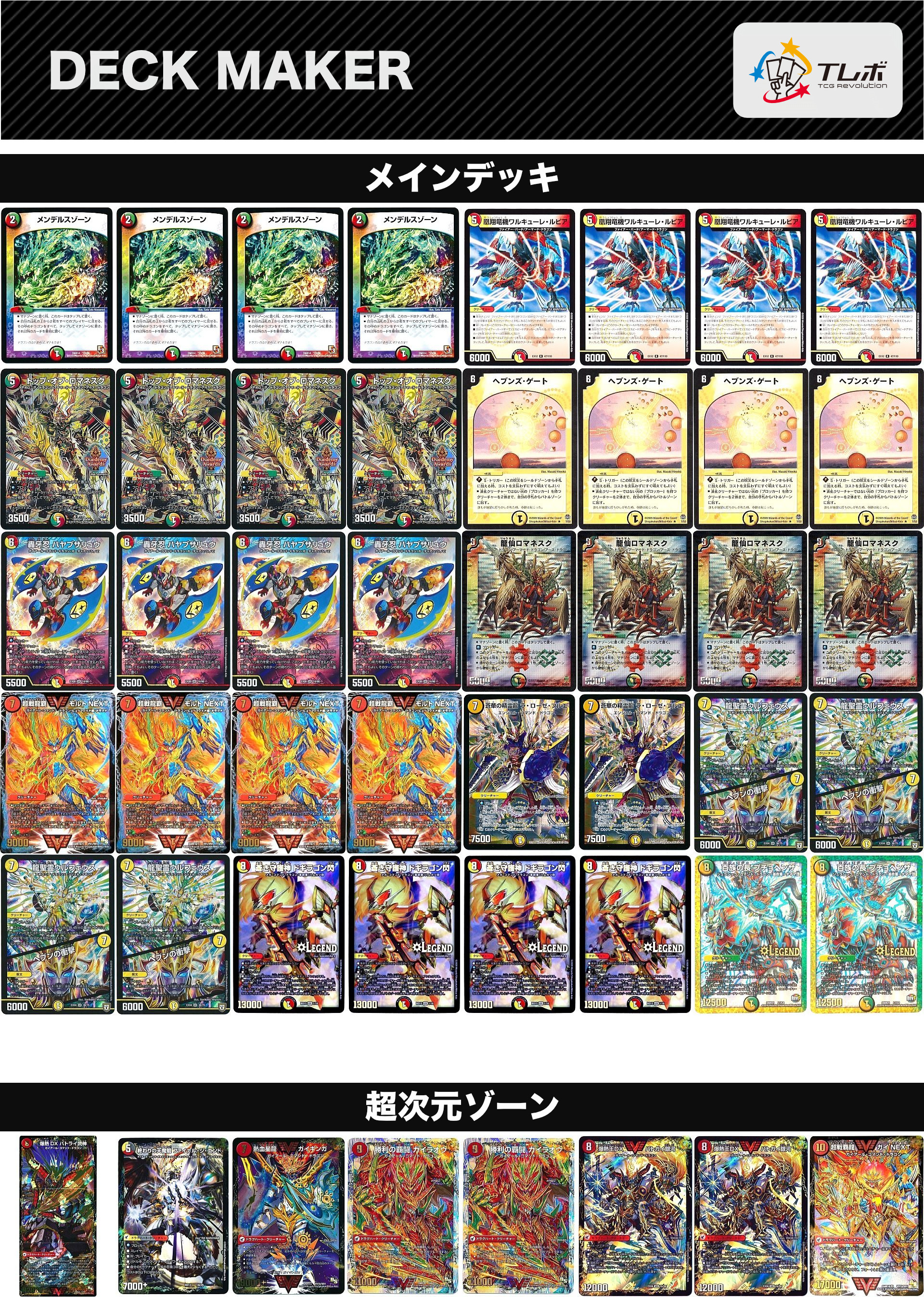 デュエルマスターズ リース天門モルトNEXT デッキレシピ詳細 | ガチまとめ
