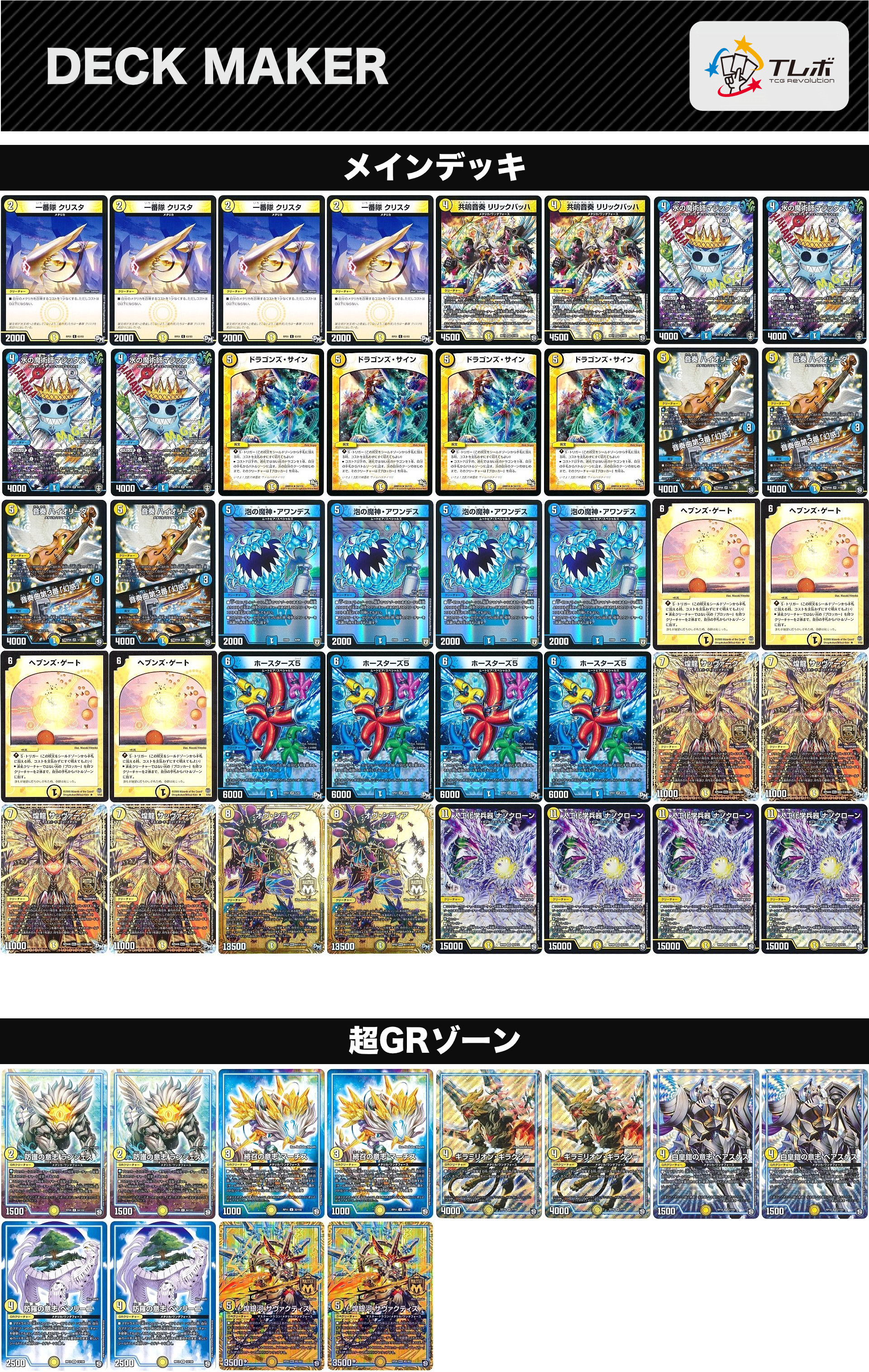 デュエルマスターズ 無限ループ デッキレシピ詳細 | ガチまとめ