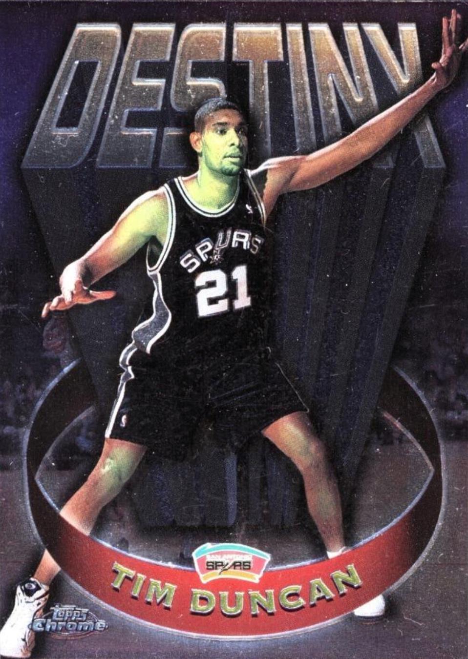 Tim Duncan #D8 Prices [Rookie] | 1997 Topps Chrome Destiny