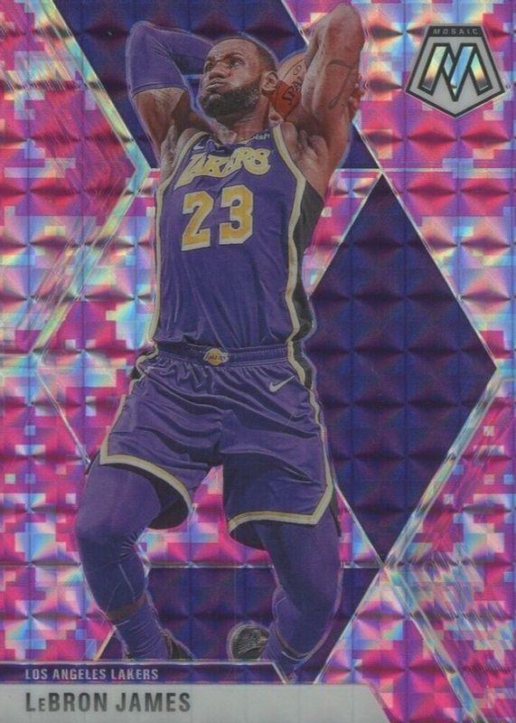 LeBron James [Pink Camo] #8 Prices | 2019 Panini Mosaic