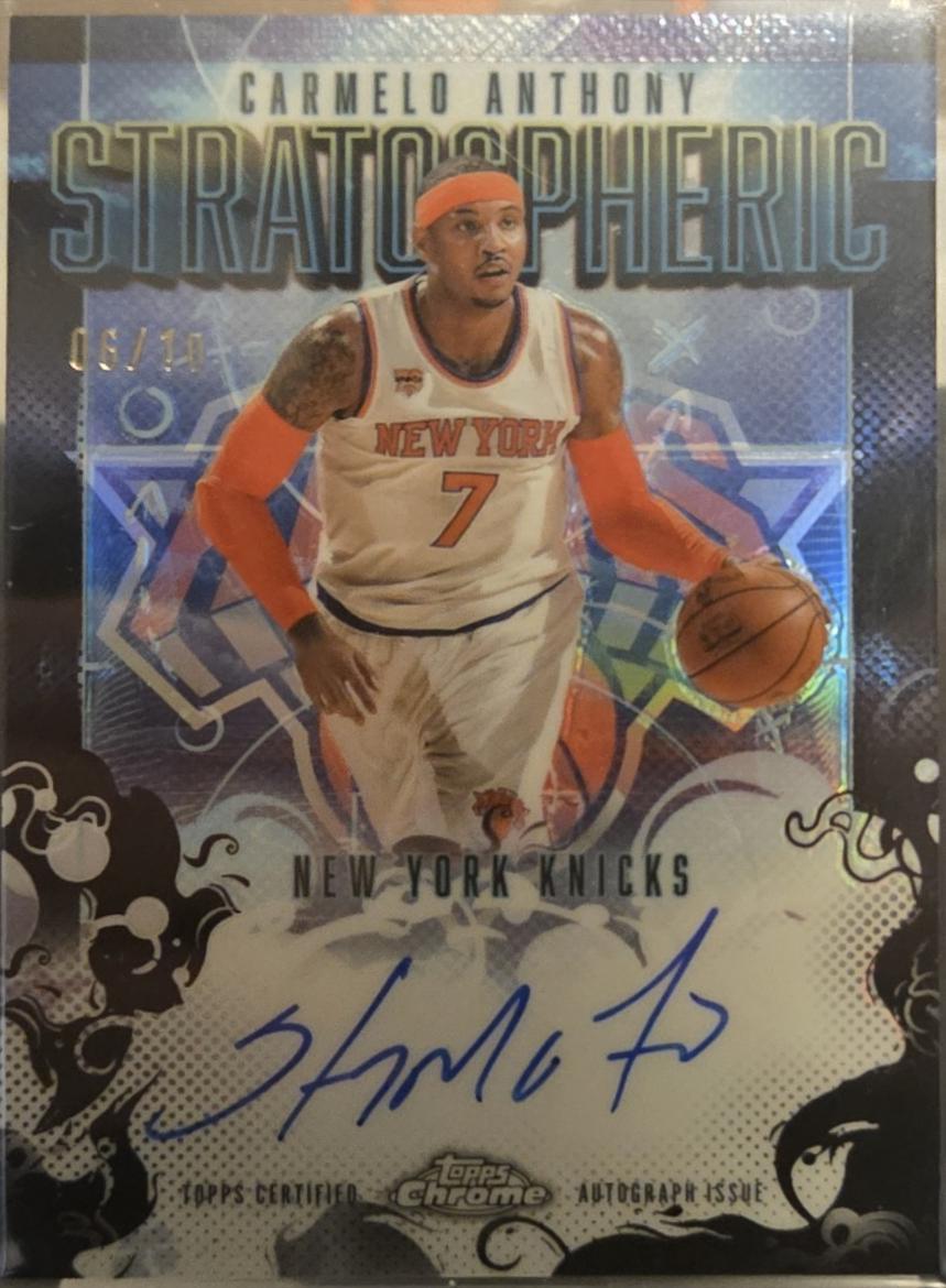 Carmelo Anthony [Refractor Black] #SM-CA Prices | 2025 Topps