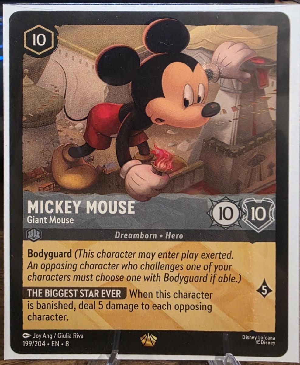 Mickey Mouse - Giant Mouse #199 Prices | Lorcana Reign of Jafar