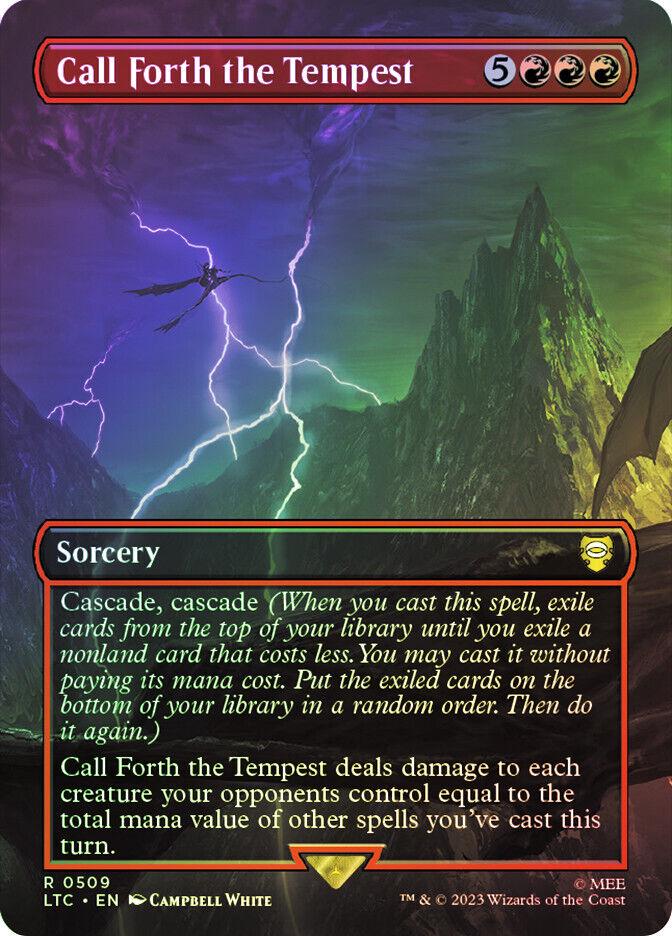 Call Forth The Tempest [Borderless Foil] #509 Prices | Magic Lord