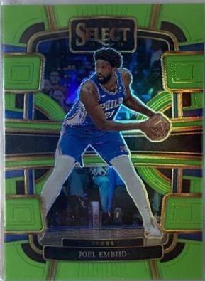Joel Embiid [Neon Green Prizm] #4 Prices | 2023 Panini Select