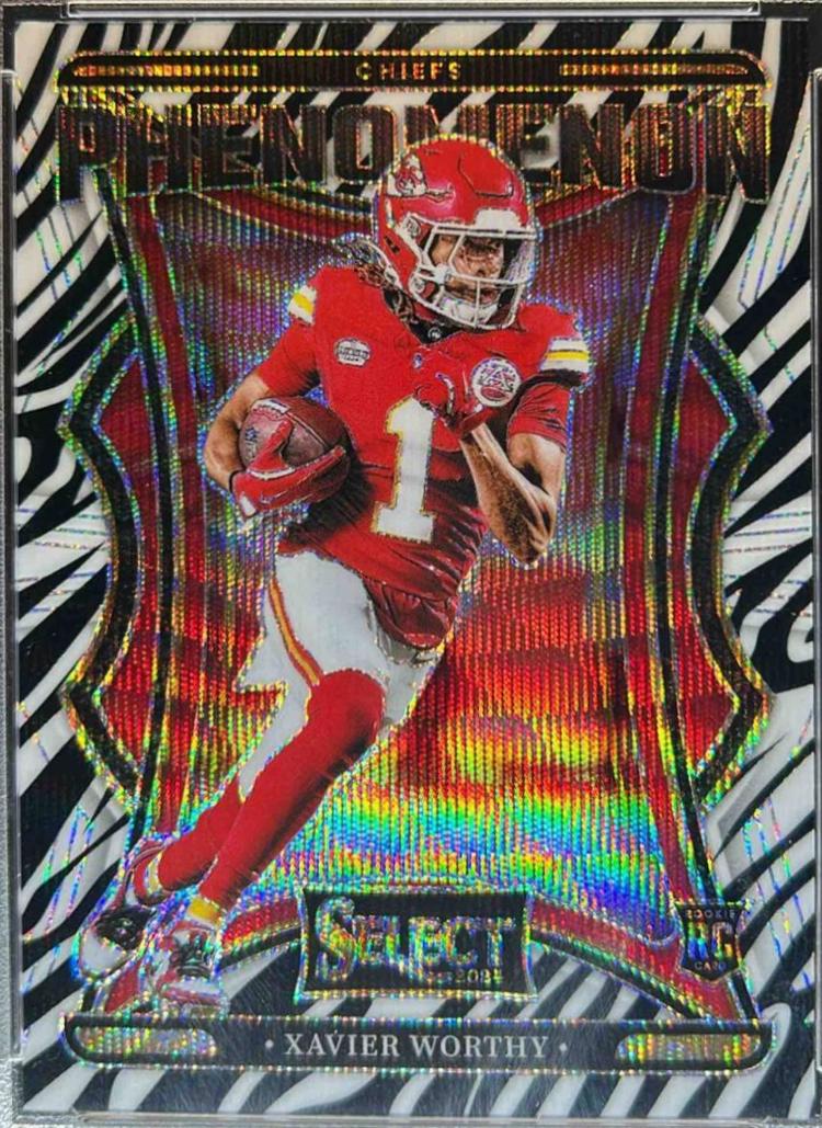 Xavier Worthy [Zebra Prizm] #9 Prices | 2024 Panini Select