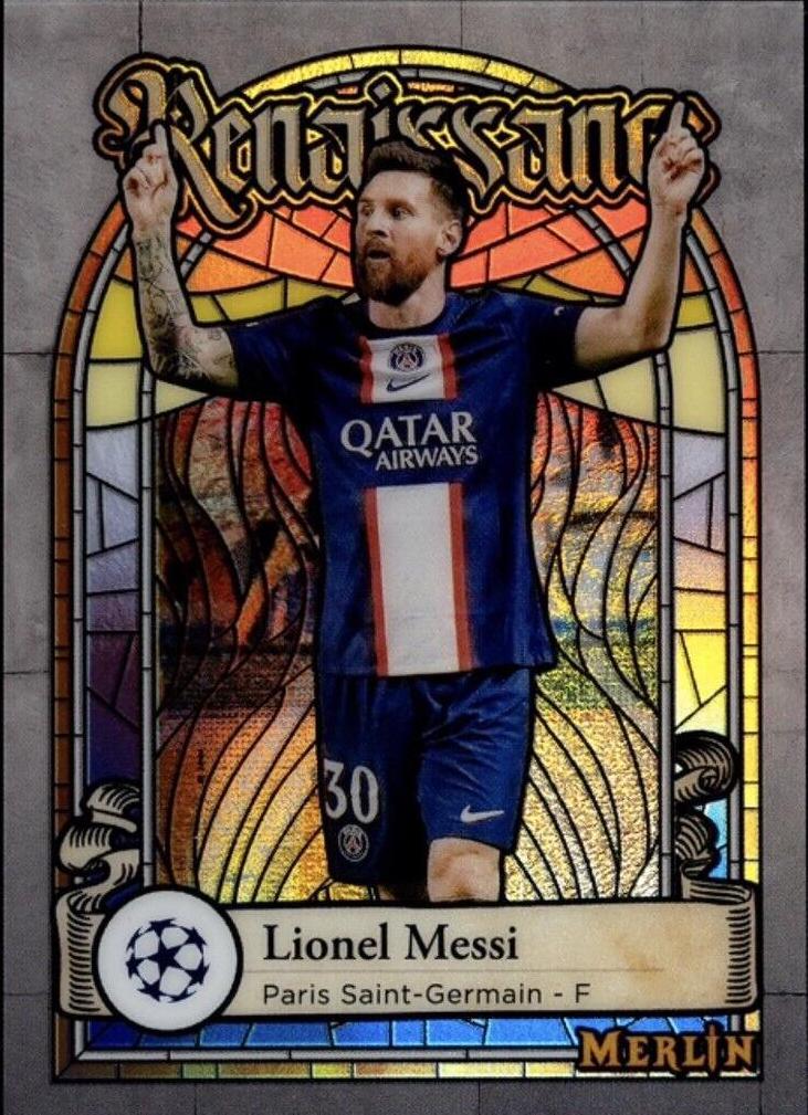 Lionel Messi #R-2 Prices | 2022 Topps Merlin Chrome UEFA Club